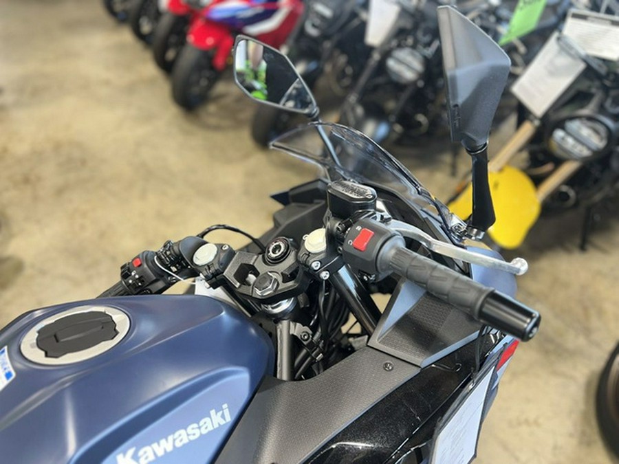 2026 Kawasaki Ninja 500 ABS Metallic Matte Twilight Blue