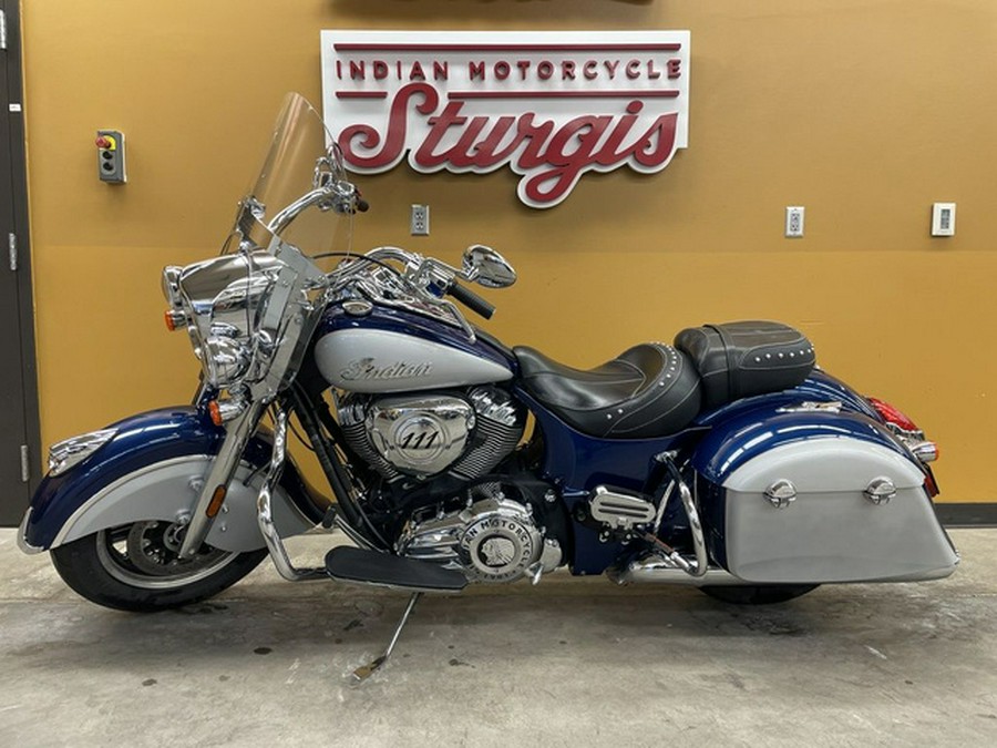 2017 Indian Springfield Blue Sapphire Over Star Silver