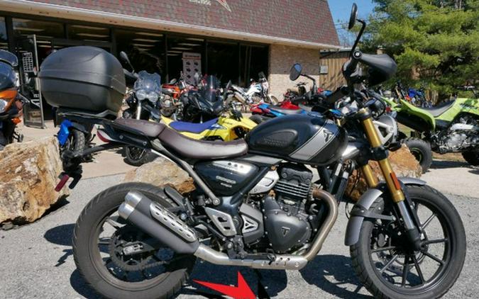 2024 Triumph Scrambler 400 X Phantom Black / Silver Ice