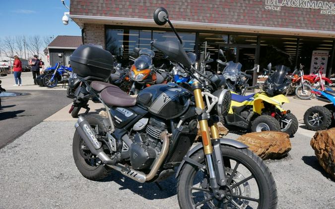 2024 Triumph Scrambler 400 X Phantom Black / Silver Ice