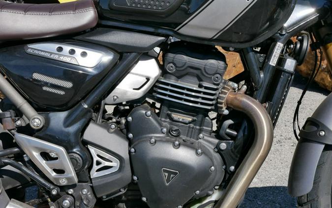 2024 Triumph Scrambler 400 X Phantom Black / Silver Ice