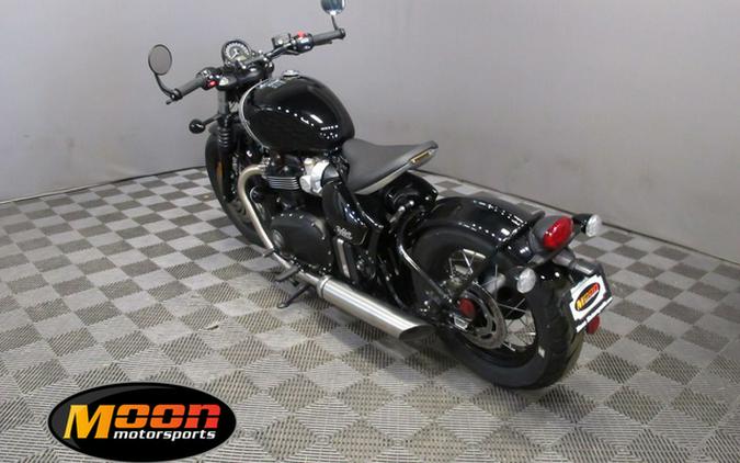 2024 Triumph Bonneville Bobber Jet Black/Ash Gray