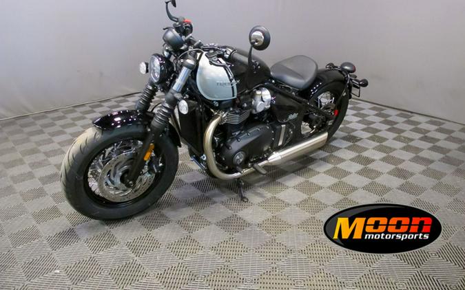 2024 Triumph Bonneville Bobber Jet Black/Ash Gray