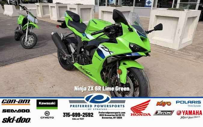 2026 Ninja ZX-6R Lime Green - Kawasaki