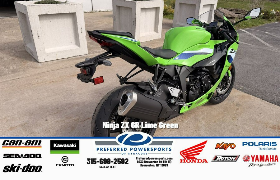 2026 Ninja ZX-6R Lime Green - Kawasaki