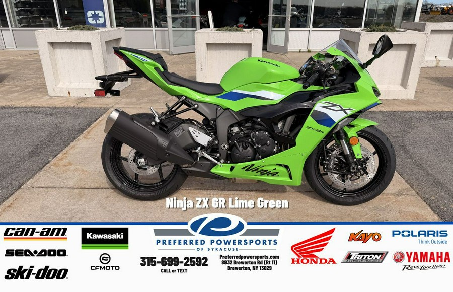 2026 Ninja ZX-6R Lime Green - Kawasaki