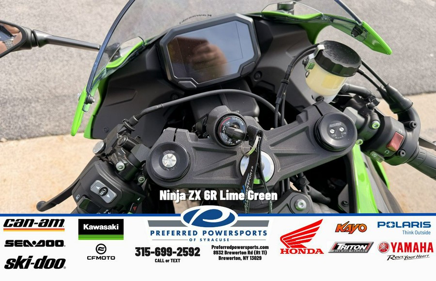 2026 Ninja ZX-6R Lime Green - Kawasaki