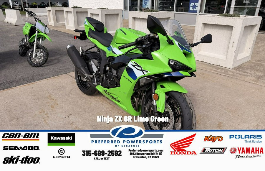 2026 Ninja ZX-6R Lime Green - Kawasaki