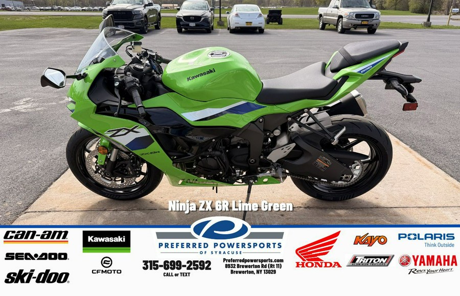 2026 Ninja ZX-6R Lime Green - Kawasaki