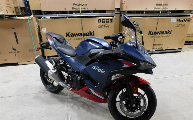 2026 Kawasaki Ninja® 500 ABS Metallic Matte Twilight Blue
