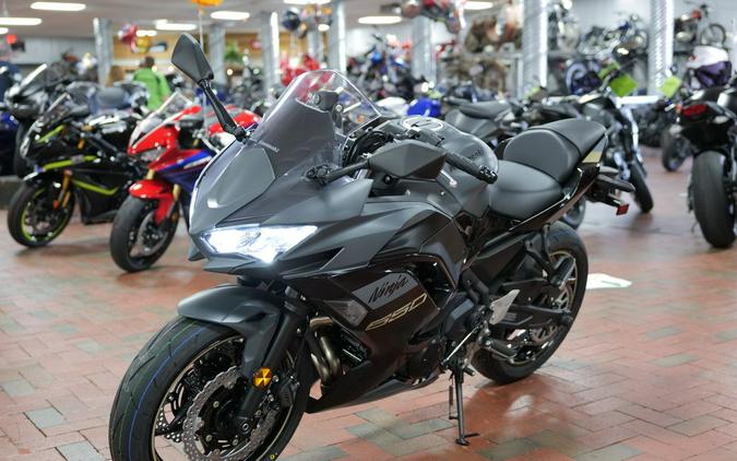 2024 Kawasaki Ninja® 650 ABS Metallic Matte Dark Gray/Metallic Spark Black