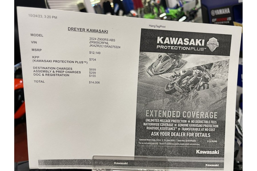 2024 Kawasaki Z900RS ABS