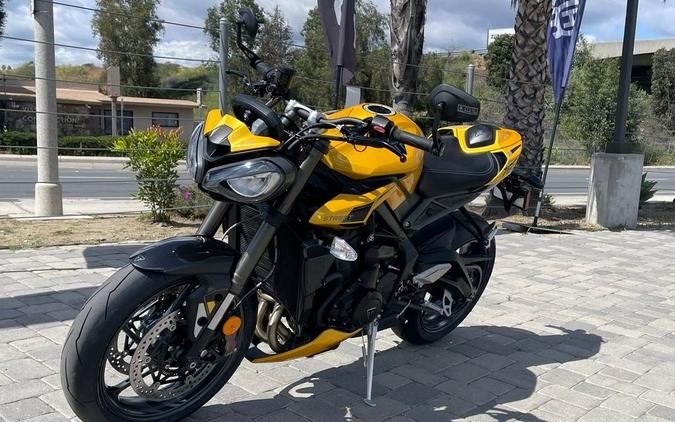 2024 Triumph Street Triple 765 RS Cosmic Yellow