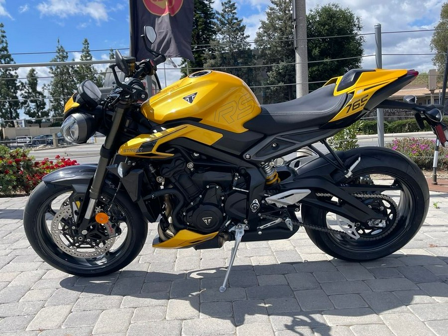 2024 Triumph Street Triple 765 RS Cosmic Yellow