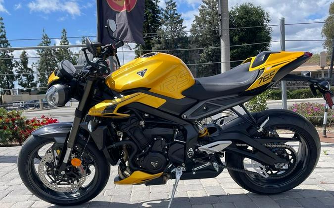 2024 Triumph Street Triple 765 RS Cosmic Yellow