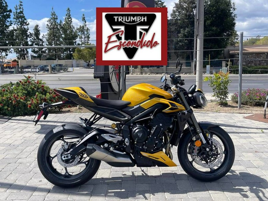 2024 Triumph Street Triple 765 RS Cosmic Yellow