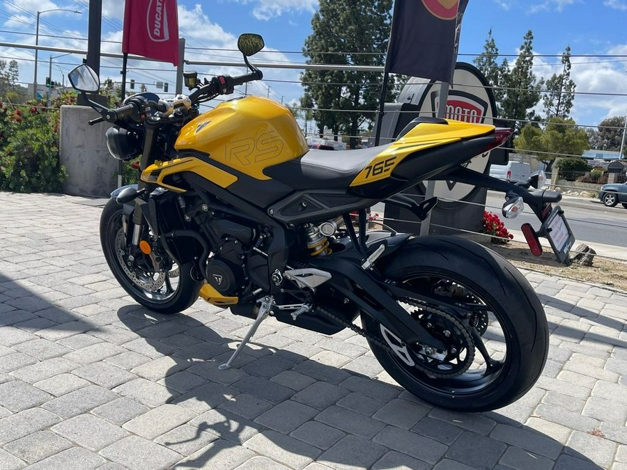 2024 Triumph Street Triple 765 RS Cosmic Yellow