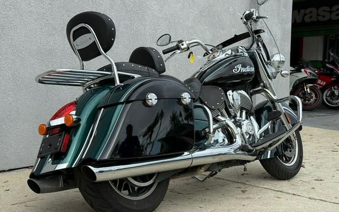 2018 Indian Springfield ABS Metallic Jade Over Thunder Black