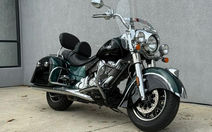 2018 Indian Springfield ABS Metallic Jade Over Thunder Black