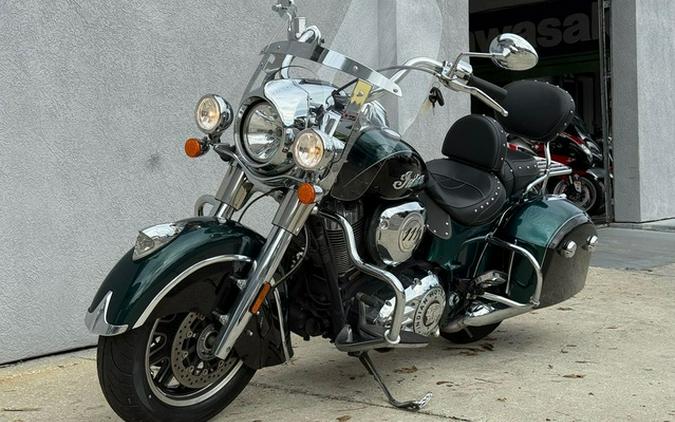 2018 Indian Springfield ABS Metallic Jade Over Thunder Black