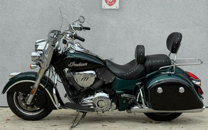 2018 Indian Springfield ABS Metallic Jade Over Thunder Black