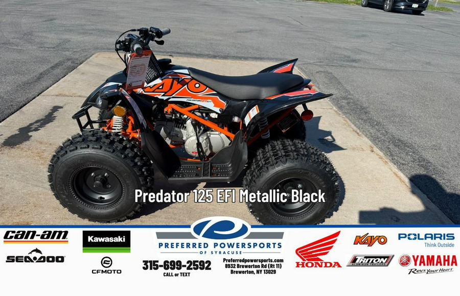 2026 Kayo Predator 125 EFI Metallic Black