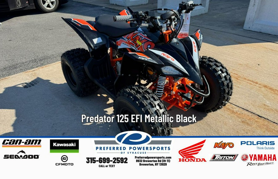 2026 Kayo Predator 125 EFI Metallic Black