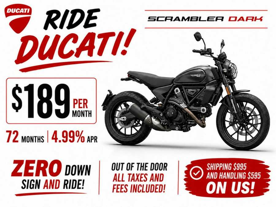 2026 Ducati Scrambler Icon Dark Matte Black
