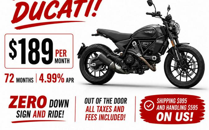 2026 Ducati Scrambler Icon Dark Matte Black
