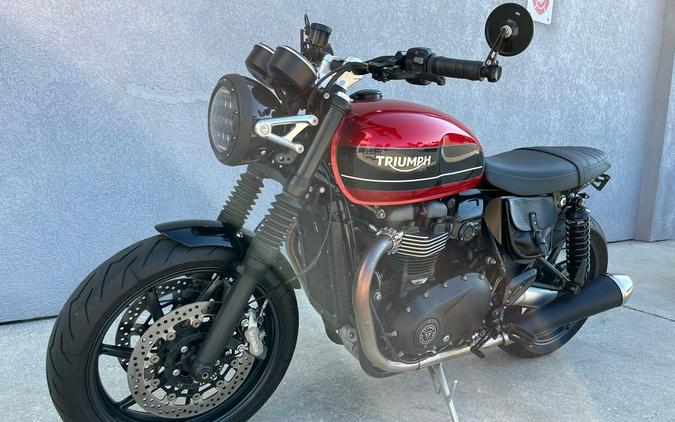 2019 Triumph Speed Twin Korosi Red and Storm Grey