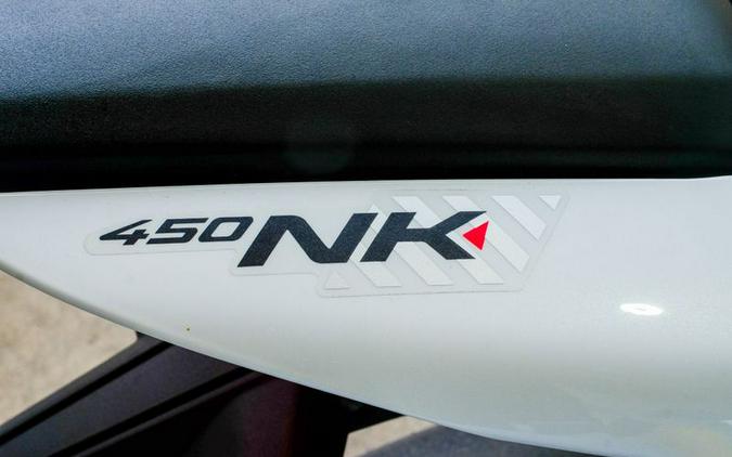 New 2024 CFMOTO 450NK NEBULA WHITE