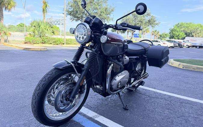 2023 Triumph Bonneville T120 Cordovan Red Silver Ice