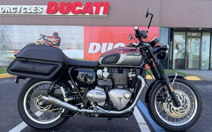 2023 Triumph Bonneville T120 Cordovan Red Silver Ice