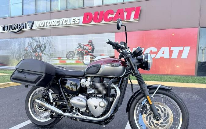 2023 Triumph Bonneville T120 Cordovan Red Silver Ice
