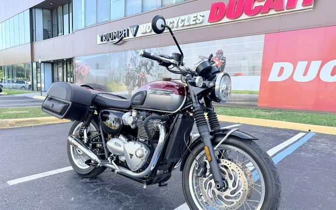 2023 Triumph Bonneville T120 Cordovan Red Silver Ice