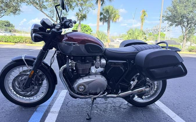 2023 Triumph Bonneville T120 Cordovan Red Silver Ice