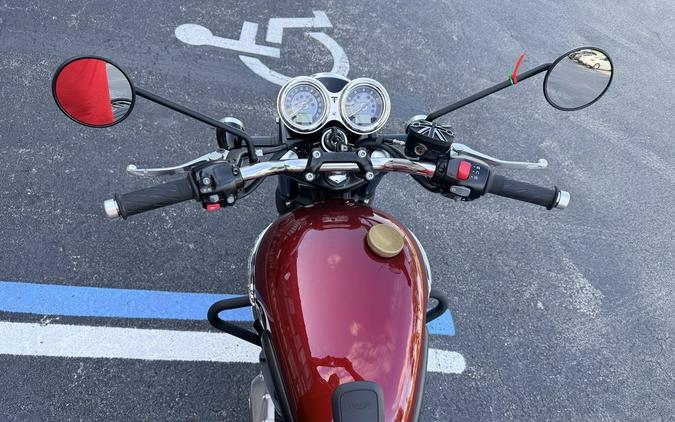 2023 Triumph Bonneville T120 Cordovan Red Silver Ice