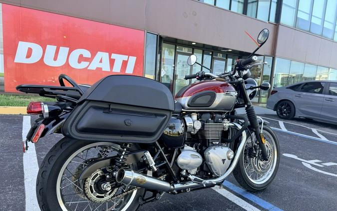 2023 Triumph Bonneville T120 Cordovan Red Silver Ice