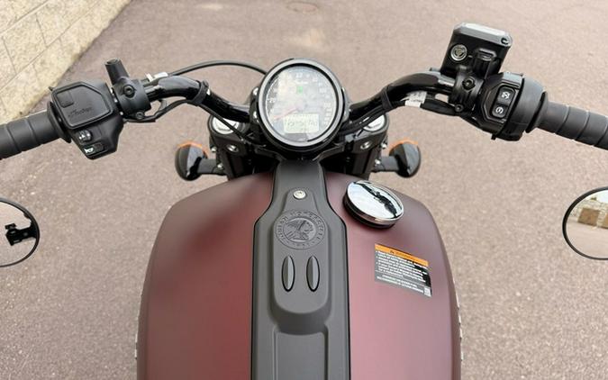 2026 Indian Scout Bobber Maroon Metallic Smoke