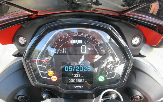 2025 Triumph Street Triple 765 R Matte Baja Orange