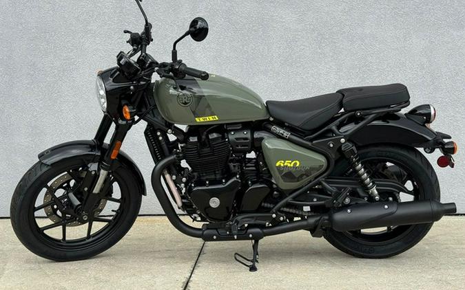 2026 Royal Enfield Shotgun 650 Green Drill