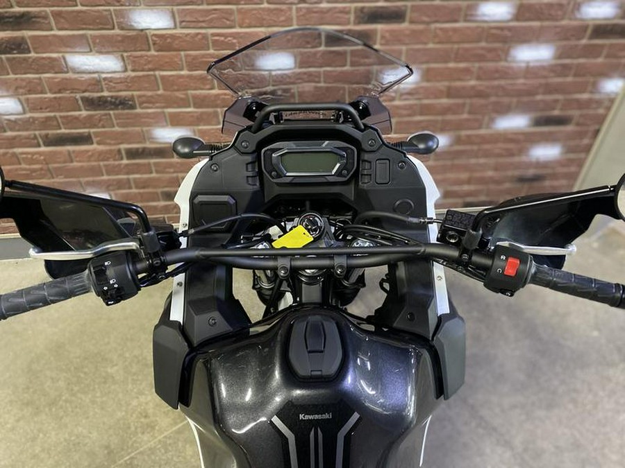 2025 Kawasaki KLR®650 Pearl Crystal White/Metallic Carbon Gray
