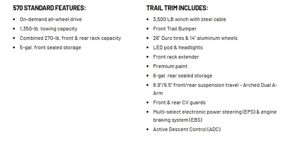 2026 Polaris Sportsman 570 Trail