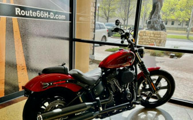 Redline Red 2022 Harley-Davidson Street Bob 114 FXBBS