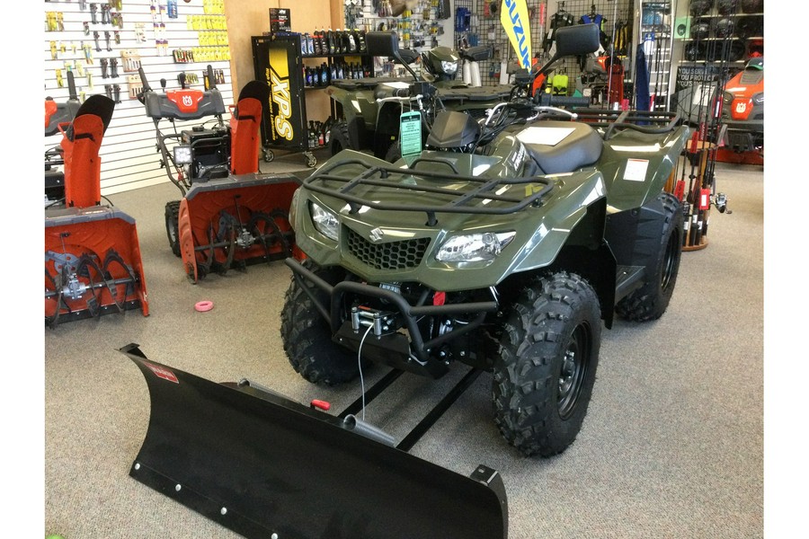 2025 Suzuki KINGQUAD 400 WITH STREET LEGAL, WINCH AND PLOW