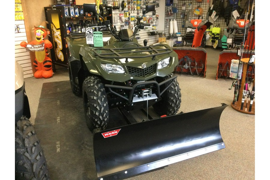 2025 Suzuki KINGQUAD 400 WITH STREET LEGAL, WINCH AND PLOW