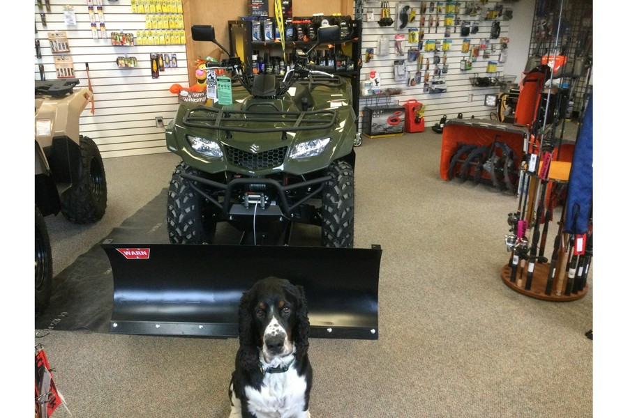 2025 Suzuki KINGQUAD 400 WITH STREET LEGAL, WINCH AND PLOW