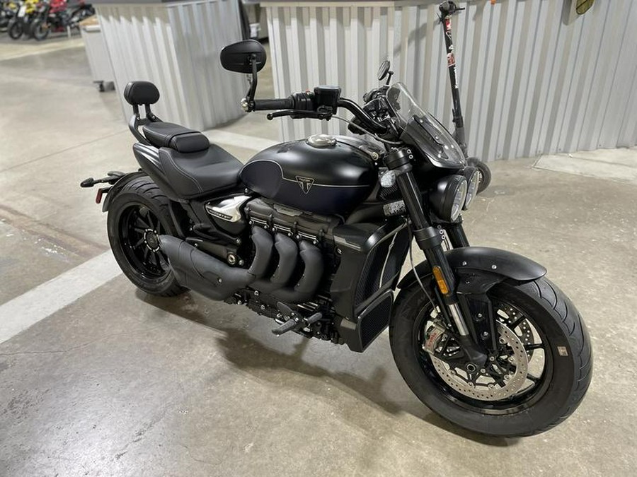 2025 Triumph Rocket 3 Storm GT Matte Sapphire Black and Satin Pacific Blue