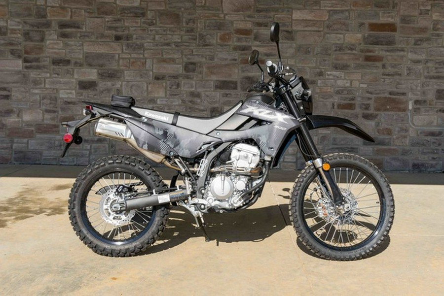 2024 Kawasaki KLX300 Cypher Camo Gray