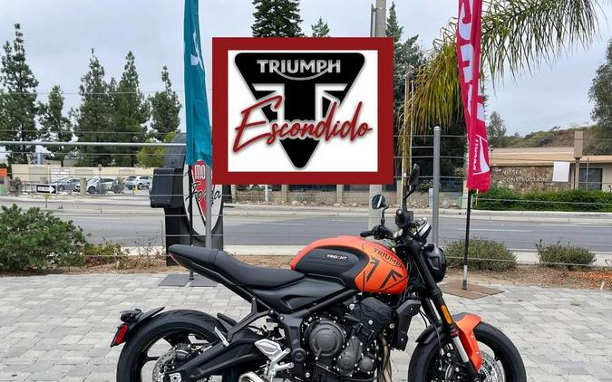 2023 Triumph Trident 660 Matte Baja Orange / Matte Storm Grey